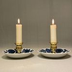 Ljusstakar, återbruk, Gustavsberg "Blå Aster" Stig Lindber