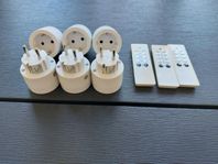 6 st smarta strömbrytare och 3 fjärrkontroller