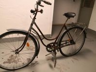 1800 talet damcykel 28 tum utan växlar med fotbroms 