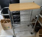 Zone avlastning bord/vinställ på hjul