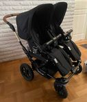 Emmaljunga syskonvagn tvillingvagn dubbelvagn