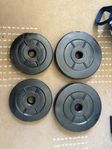 viktskivor vikter  26 mm 7.5 kg 