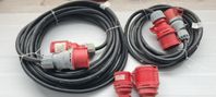 Skarvsladd 400 V, 5G 2,5 mm² 5m/16A och 13m/32A