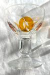 10 st orange Likörglas (svenskt glasbruk)
