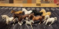 schleich hästar, människor, tillbehör 