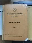 Mercedes-Benz typ 220 reservdelslista, katalog & tillägg