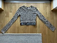 Crop top leopardmönster