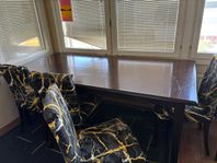 Dining table with 6 chairs