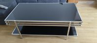 soffbord vardagsrumsbord svart glas 