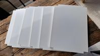 IVAR Hyllplan, vit metall, 42x30 cm