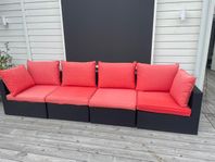 Loungesoffa i konstrotting