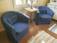 Fåtöljer x 2 st från Ikea med extra klädslar till 