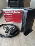 Netgear CG3700 höghastighetsmodem ComHem Tele2 coaxial