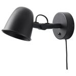Ikea ”Skurup” - Sänglampa. Svart, metall, belysning, lj