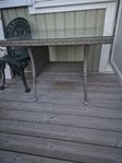 trädgårdsbord konstrotting med glasskiva
