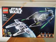 Lego Star Wars Mandalorian Fang Fighter vs TIE Interceptor 
