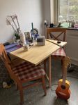 Ikea Norden klaffbord björk m Ingolf stolar