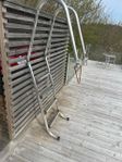 Poolstege rostfri