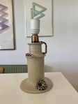 lampa bordslampa keramik orm ormlampa mässing retro vintage