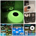 LED Solar Lampa RGB  for Garden Pool