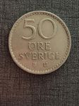 En Ocirkulerad 50 öring NICKELMYNT 1962