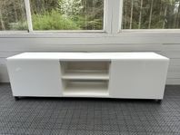 Vit TV-bänk