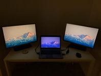 HP Dator + 2 monitorer 