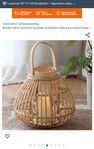 Bambu ljusstake, ljushållare i trä