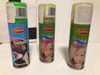 Set 3 st Spray: 1 st hårfärg 2 st hårglitter