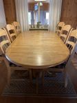 köksbord med 6 stolar 