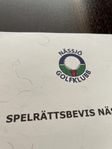 Spelrättsbevis Nässjö GK