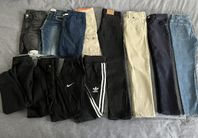 Byxor/jeans, träningsbyxor & shorts stl 134-140