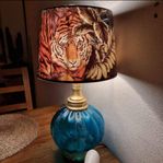 Jättevackra oanvända lampskärmar med Bengalisk tiger 