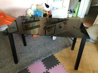 Skrivbord svart glas
