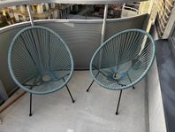 Turkosa loungestolar 