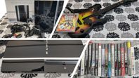 Playstation 3 + Guitar Hero + 17st spel