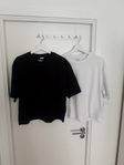2x T-shirts från Bershka, boxy fit, storlek L 