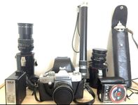 Kamera Praktica L2 med tillbehör