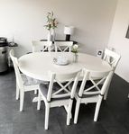 Matgrupp bord+6st stolar 