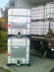 IBC tankar 600 liter och 1000 liter Vit och svart plast