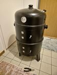Röktunna, BBQ smoker 3 i 1 - svart