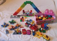 Duplo med bilar och flygplan
