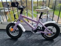 Barncykel White 12 tum inkl stödhjul
