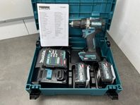 Makita XGT skruvdragare med nya batterier och laddare