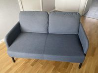 2-sitssoffa mörkgrå