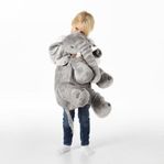 Jättestor mjukleksak, grå elefant, Ikea