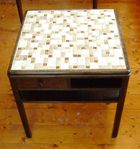 Bord med mosaik-skiva 1940-tal Art déco Mosaikbord Mosaik