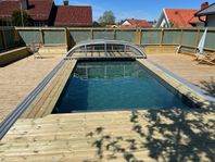 Liner till swimmingpool mörkgrå 3x6x1,44