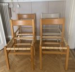 Renoveringsobjekt stolar, 1 - 12 st , sadelgjord 