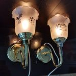 Vägg-Sänglampor ett par IKEA retro-vintage 1900 i mässing